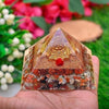 Originate Pyramid Shri Yantra with Rudraksha - Acrylic-Crystal Decorative Piece