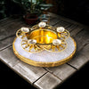 Stylish Stone Diya - Elegant Decorative Oil Lamp for Festivals and Home Decor