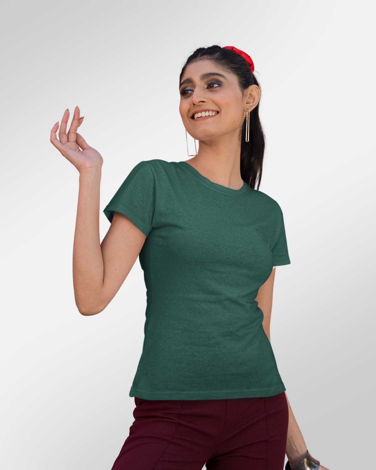 Womens Plain T-shirt Combo (Pick any 4 @1050/- only)